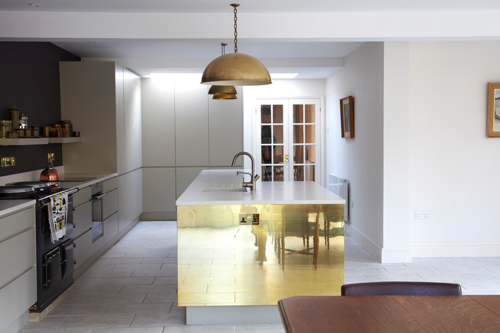 Inspiration for a contemporary kitchen in London.