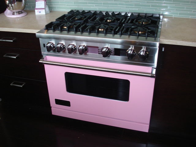 Viking Pink Kitchen - Contemporary - Kitchen - Cleveland - by Snow