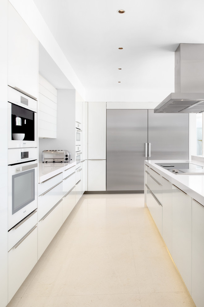 Example of a minimalist kitchen design in Other