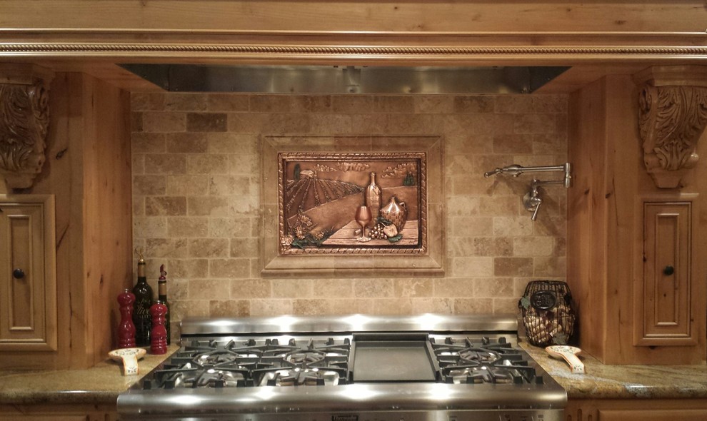 Inspiration for a mediterranean kitchen in Dallas.