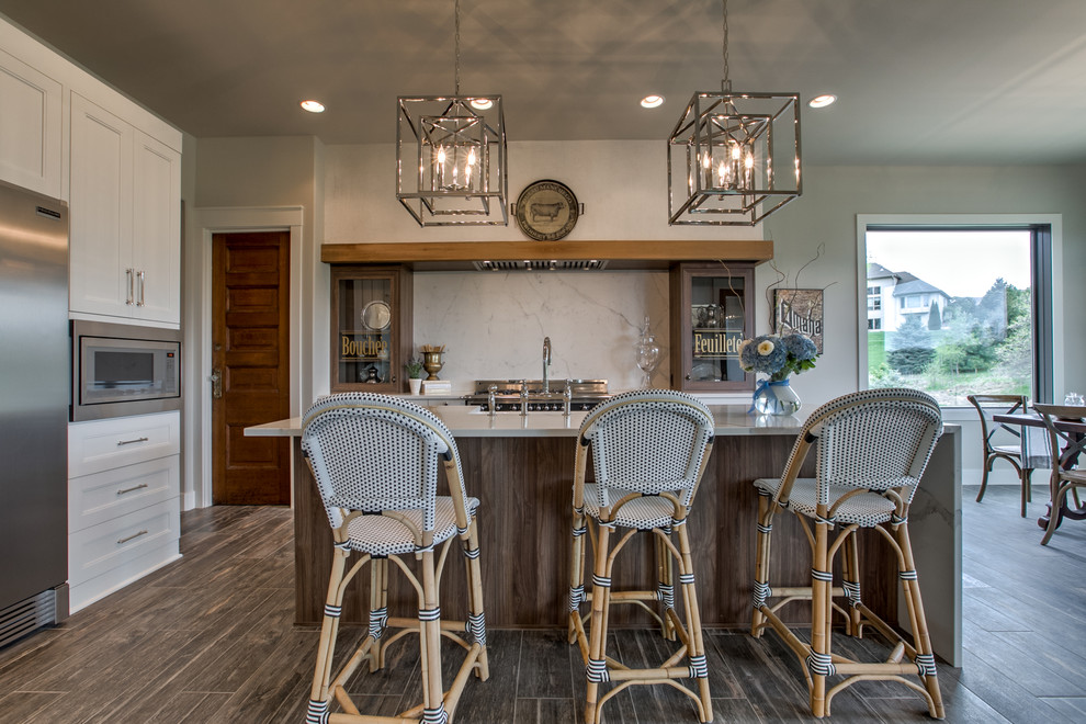 Vintage Modern Model Campagne Cuisine Omaha par Inspired