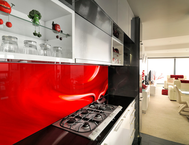 VR Art Glass Printed Kitchen Splashback - COLOUR SPLASH - Contemporain