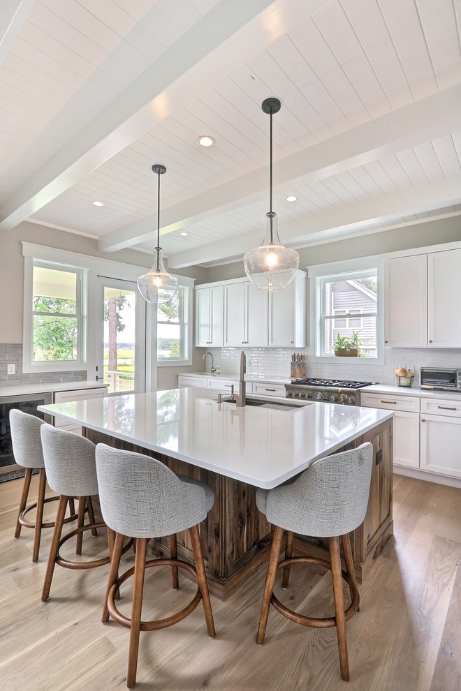 Walker Kitchen in Savannah GA fabricated with Cambria Swanbridge Quartz