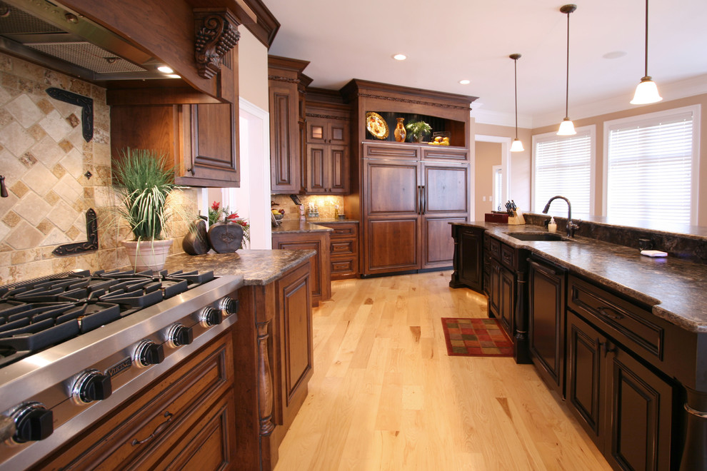 Walker Woodworking Custom Cabinets - Traditional - Kitchen ...