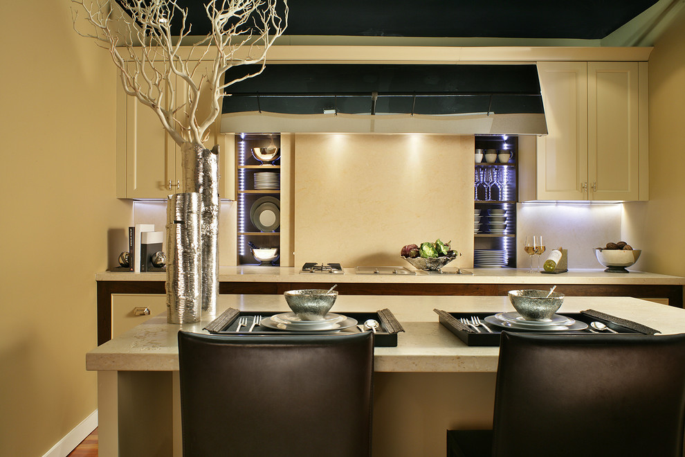 Walnut & Khaki Transitional Kitchen New York by Bilotta Kitchen