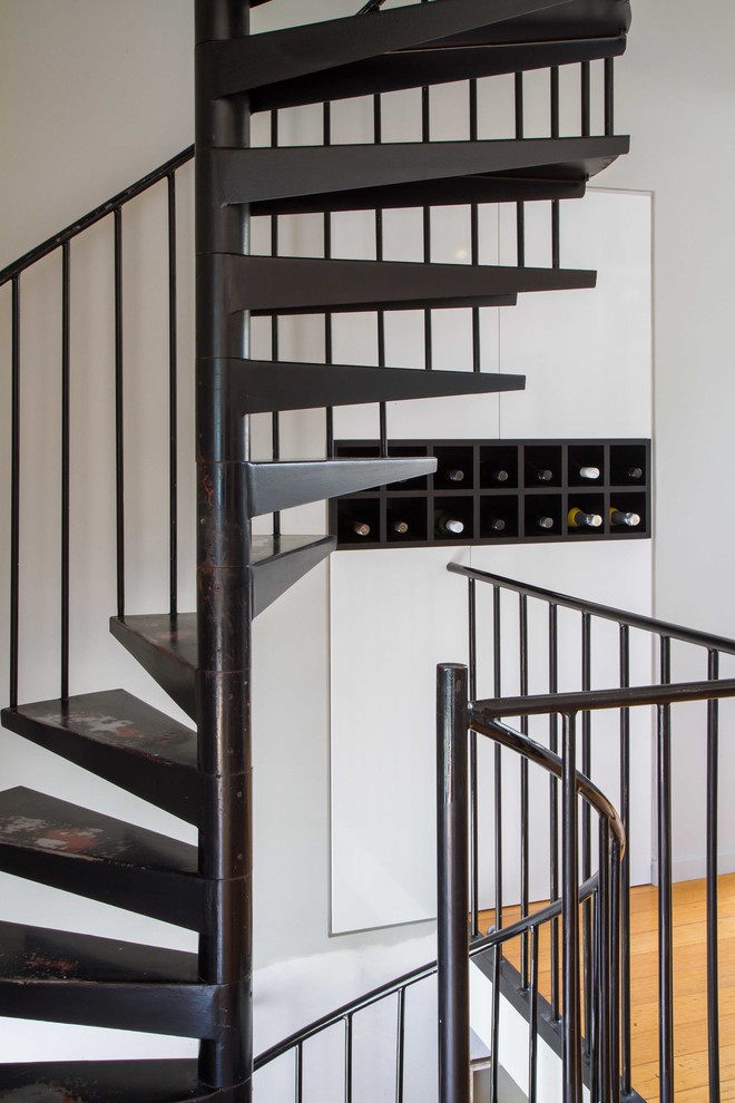Ejemplo de escalera contemporánea de tamaño medio