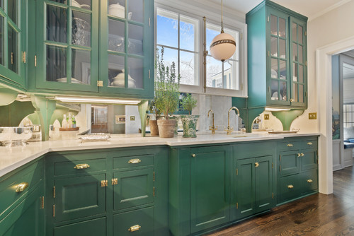 The Greens Are Overtaking Kitchen Design