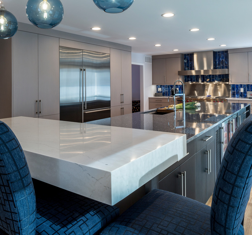 Waterfront Contemporary Kitchen Baltimore by Kenwood Kitchens