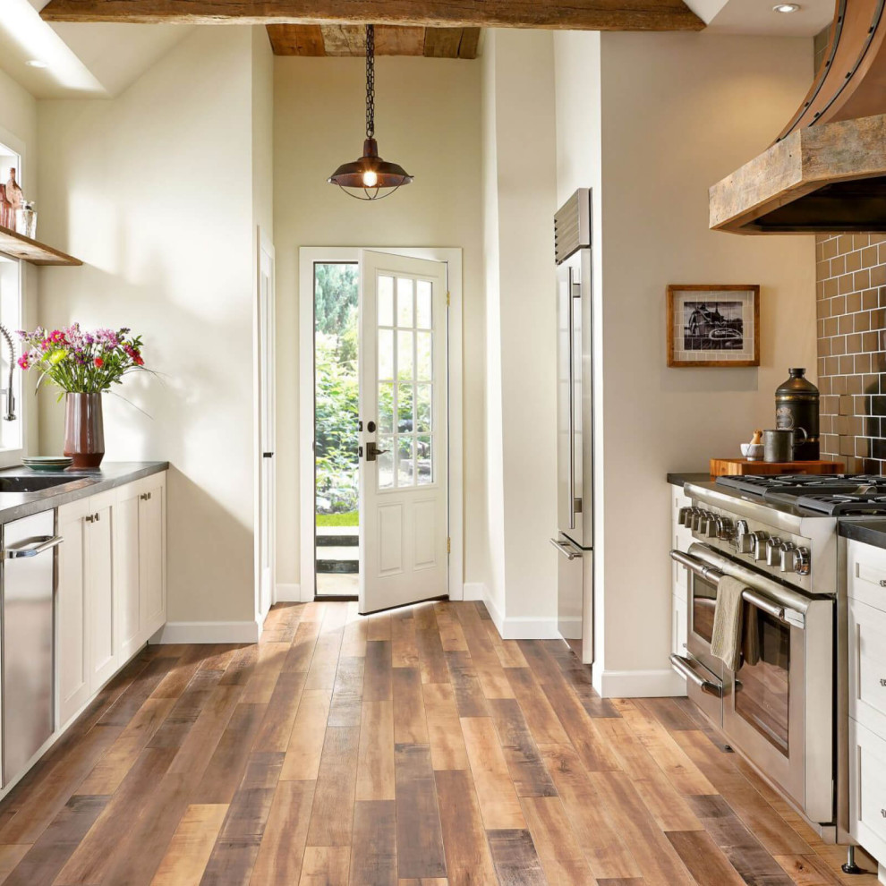 Waterproof Flooring Farmhouse Kitchen Sacramento by McCurley's