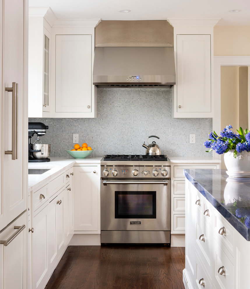 Watery Blues in Larchmont - Traditional - Kitchen - New York - by ...