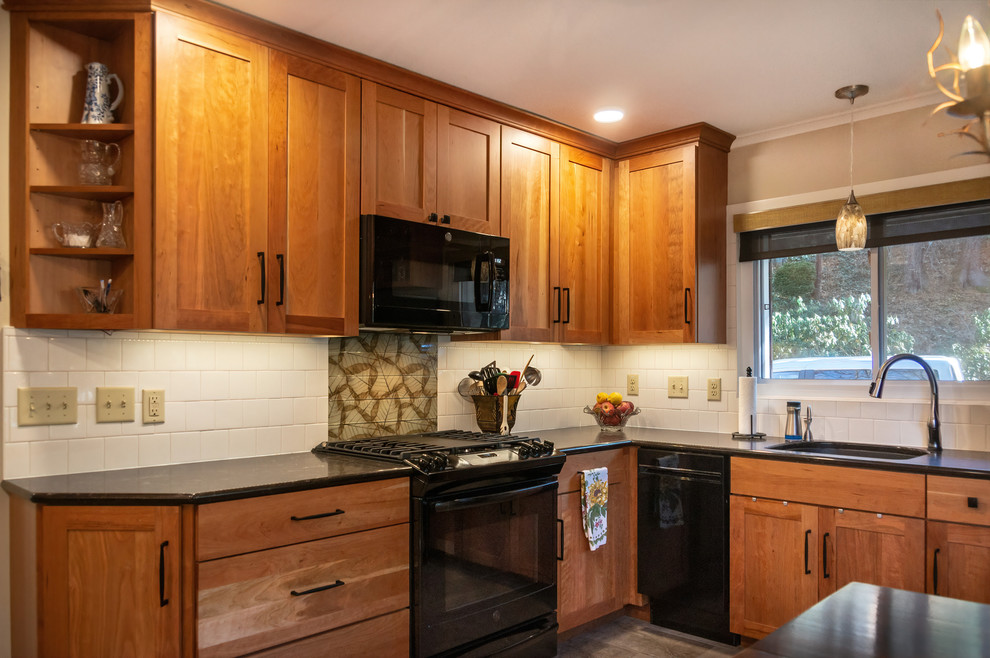 Waynesville Kitchen, Ceiling Bumpup, Bath Remodel Midcentury