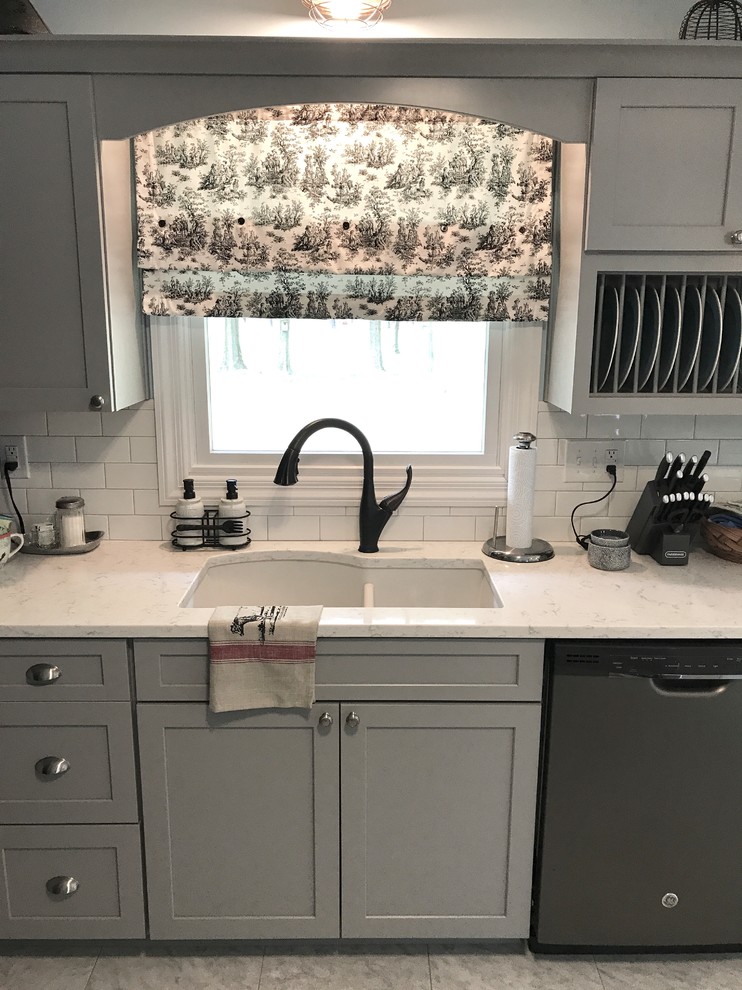 Waypoint Painted Stone and Painted Linen Colors Kitchen Indianapolis by Concepts