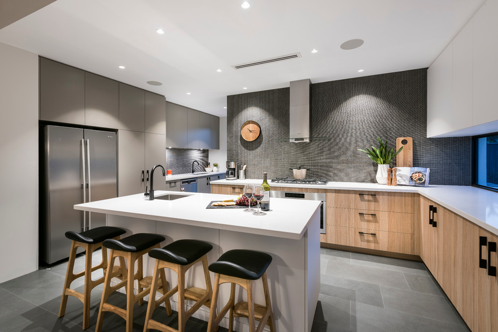 Moderne Küche in Perth