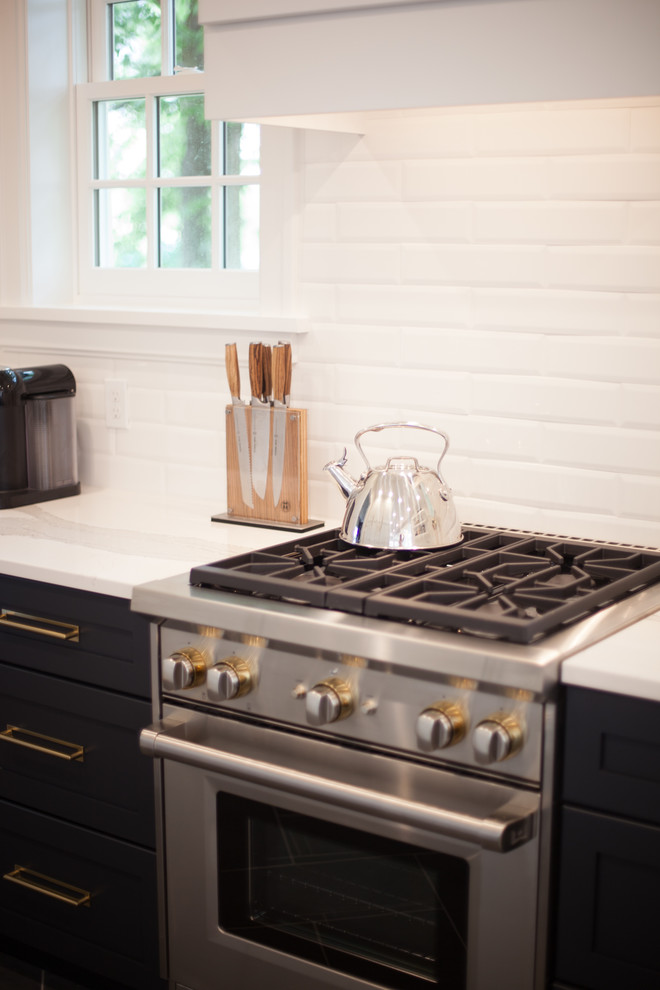 Webster Groves HIgh Contracst Kitchen Remodel Transitional Kitchen
