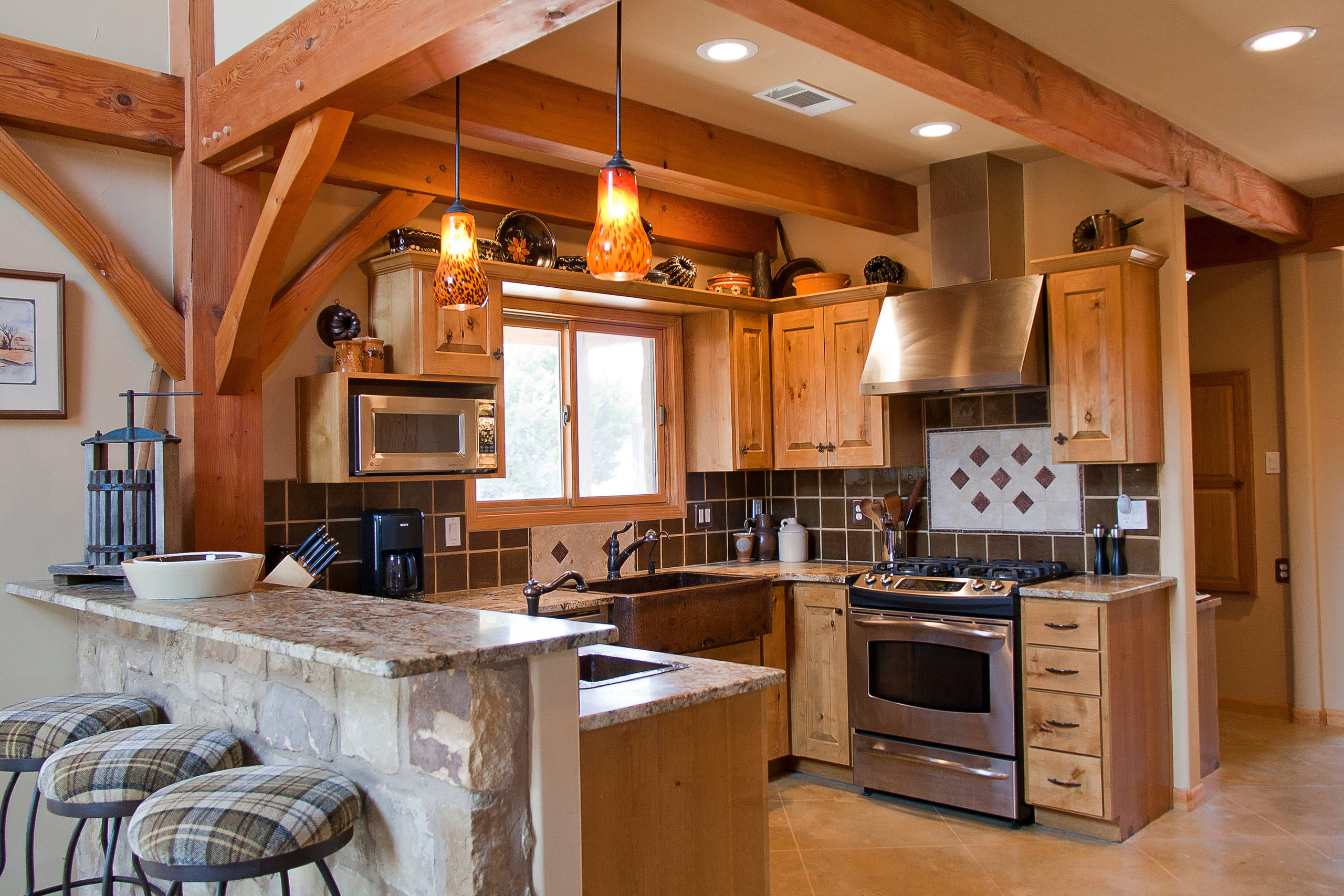 Amazing timber frame kitchen ideas Timber Frame Kitchen Houzz