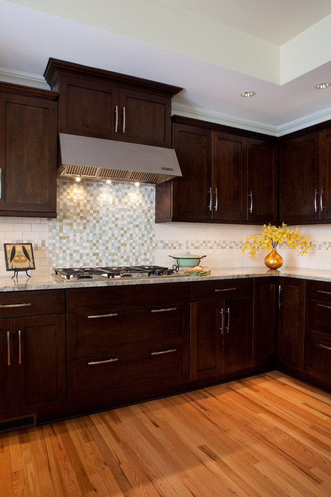 Example of a transitional kitchen design in Philadelphia