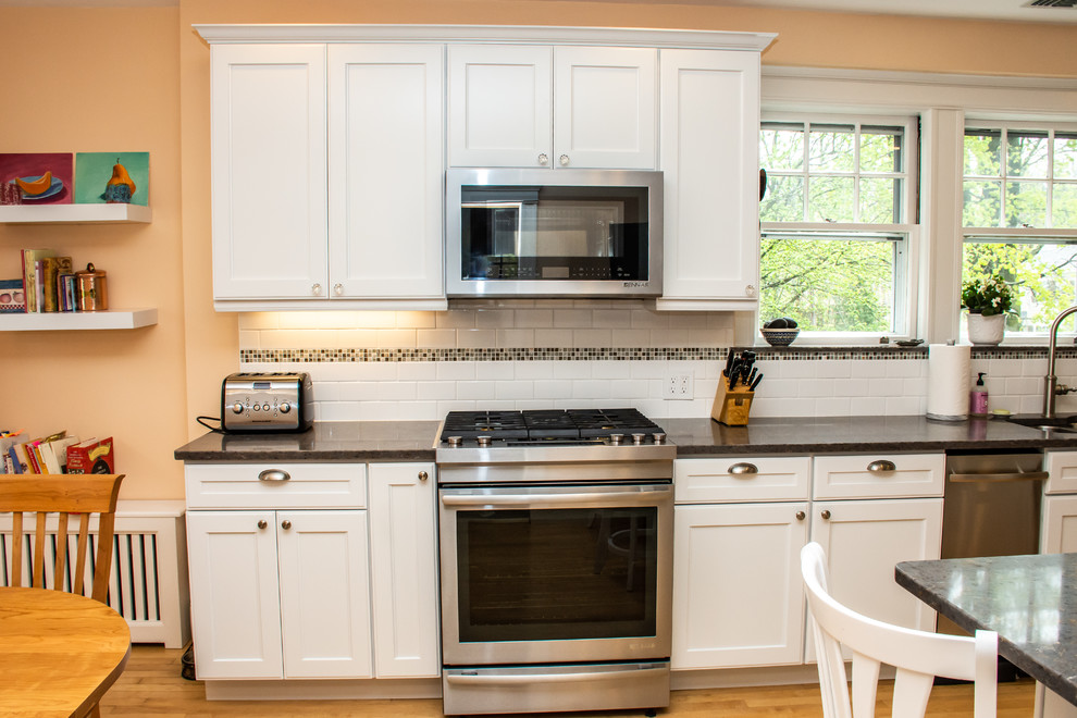 Wellesley Kitchen In Craftsman Style Home Traditional Kitchen Boston By The Corner Cabinet
