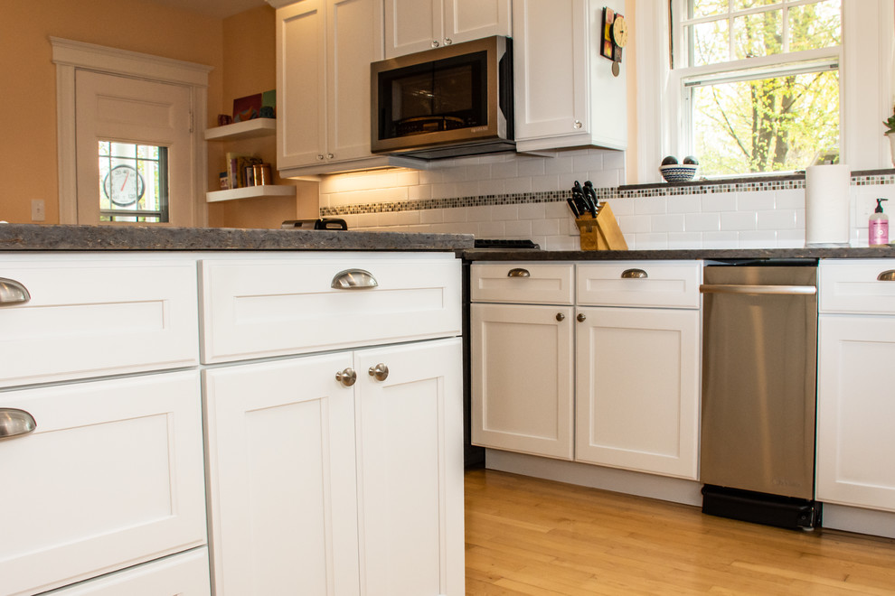 Wellesley Kitchen In Craftsman Style Home Traditional Kitchen Boston By The Corner Cabinet