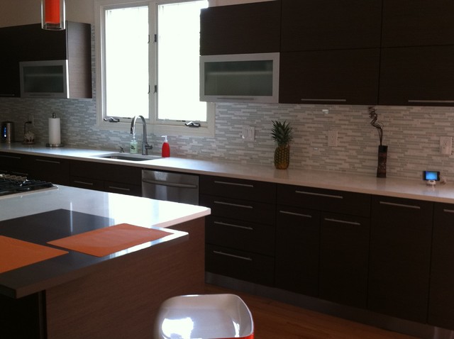 Wenge kitchen in Rockville - Contemporaneo - Cucina - Dallas - di Oak Hill  Interior Design LLC | Houzz