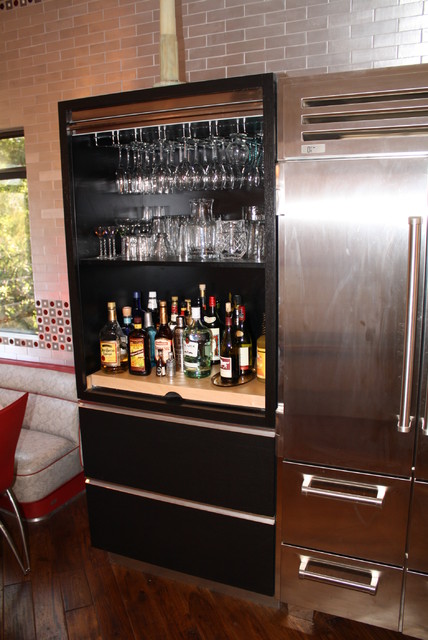 Wenge Liquor Cabinet Modern Kitchen