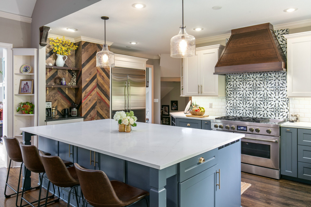 West 94th Street Kitchen Farmhouse Kitchen Kansas City by