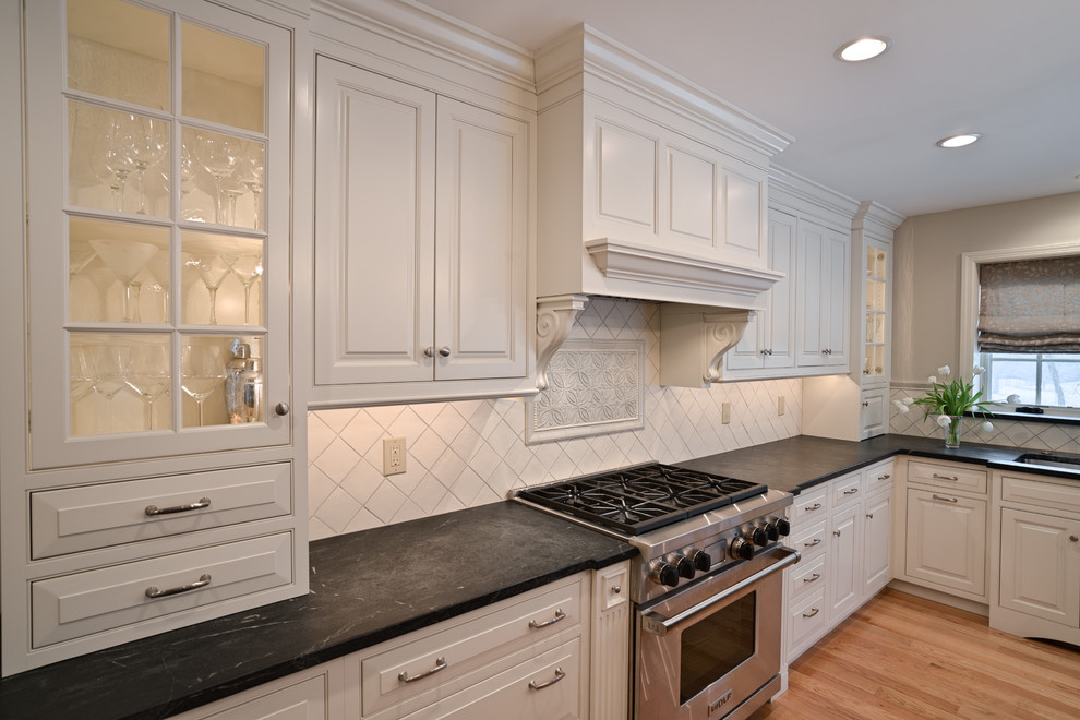 West Chester — Dreamy, Creamy White Plain & Fancy Kitchen - Traditional ...