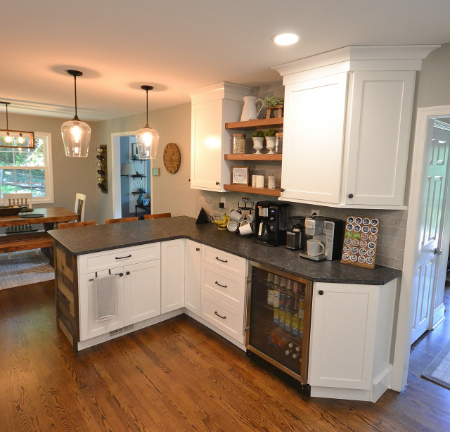 West Chester PA kitchen remodel with refinished floors, new window, and