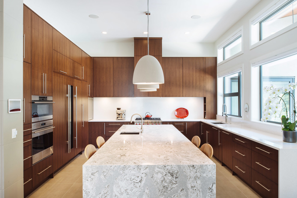 West Coast Contemporary Custom Dream Home Contemporary Kitchen