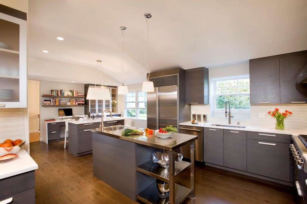 Weston Modern Midcentury Kitchen Boston by Metropolitan