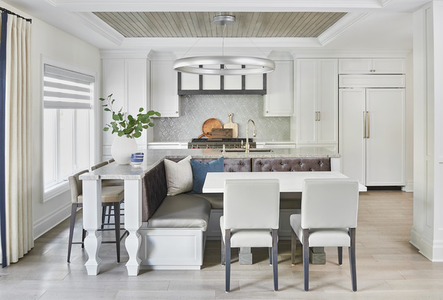 Feature Banquette Seating, Booth Kitchen Island
