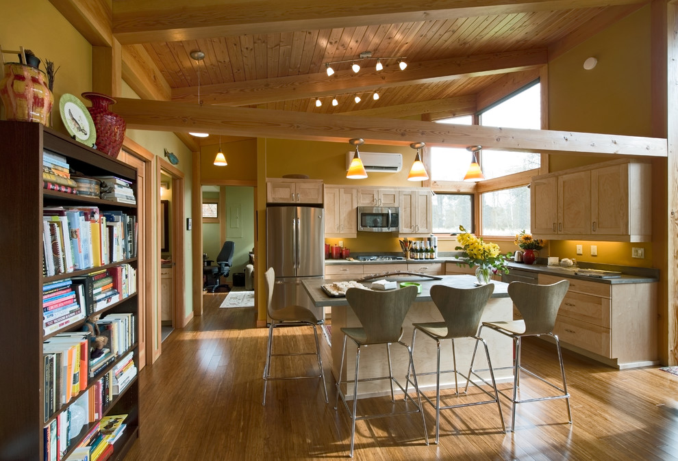 Whidbey Island 1,400 sq ft FabCab Contemporary Kitchen Seattle