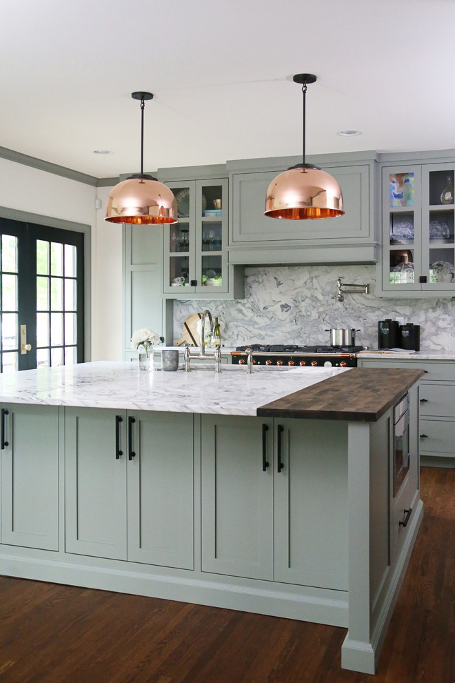Whimsical Cottage Complete Renovation - Transitional - Kitchen - Other ...