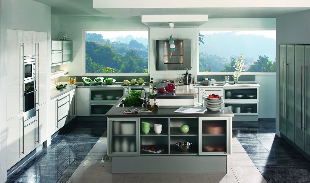 White Acrylic Kitchen Design - Modern - Kitchen - Denver - by Modern