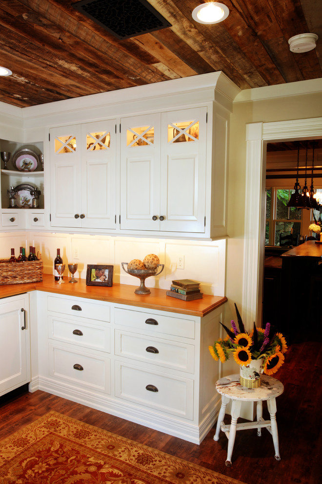 White and Wood Cottage Butler's Renovation Pantry St. Louis, MO ...