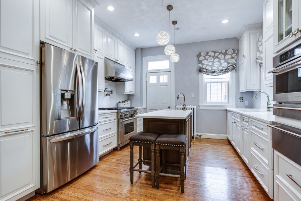 White Galley Kitchen Design Washington DC Transitional Kitchen   White Galley Kitchen Design Washington Dc Reico Kitchen And Bath Img~342188050e2dbe53 9 8110 1 3b29aff 