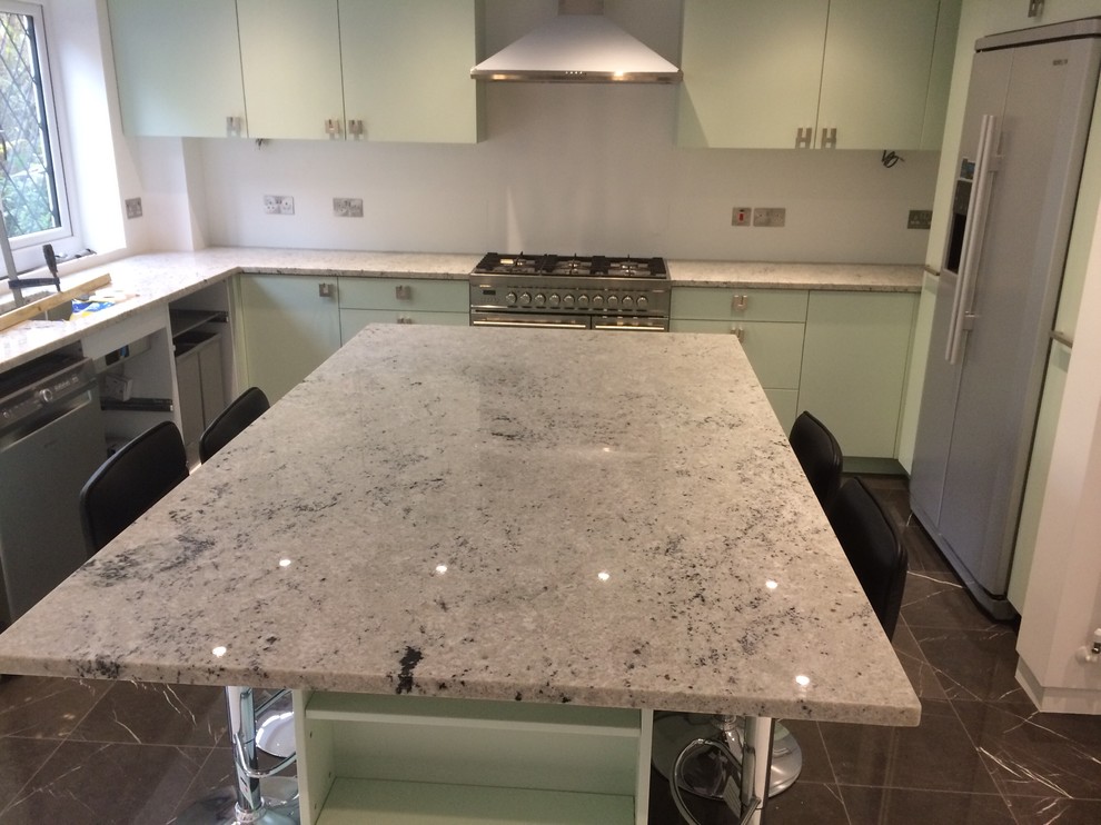 White Granite Colonial White Granite Kitchen Worktop Contemporary Kitchen London By Stone Kahuna Hedgehog Investments Ltd Houzz