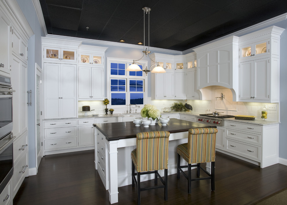 White Inset Kitchen Traditional Kitchen Other by Standard