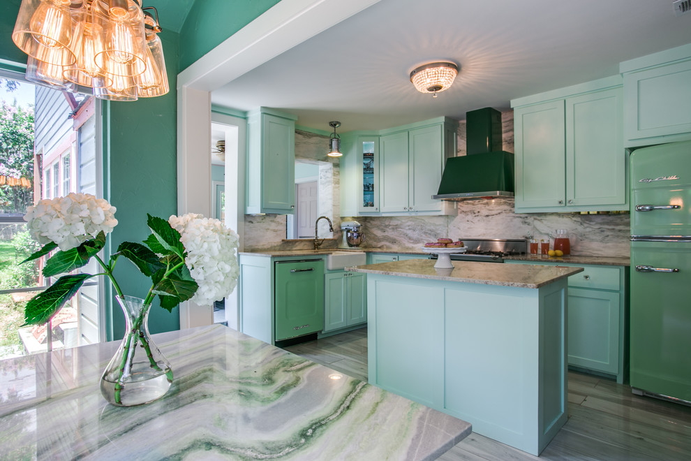 White Jade Onyx Backsplash And Chateaux Blanc Quartzite Countertop Eclectic Kitchen Dallas By Aria Stone Gallery Houzz