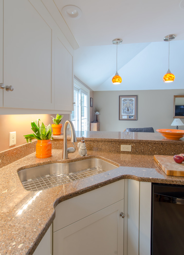 White Kitchen in Pepperell MA Kitchen Boston by Dream Kitchens