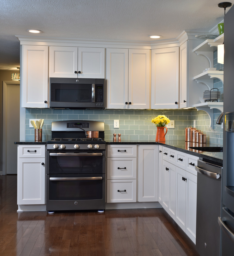 White Kitchen Transitional Kitchen Cleveland by Lutes Custom