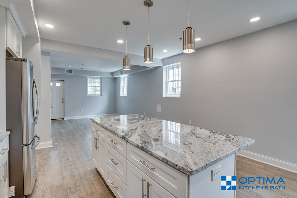 White Kitchen Modern Kitchen DC Metro by Optima Kitchen & Bath