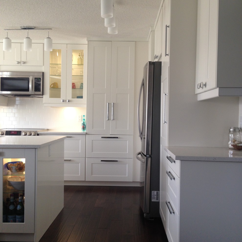 White Kitchen Renovation Calgary Transitional Kitchen Calgary by Get It Together Inc