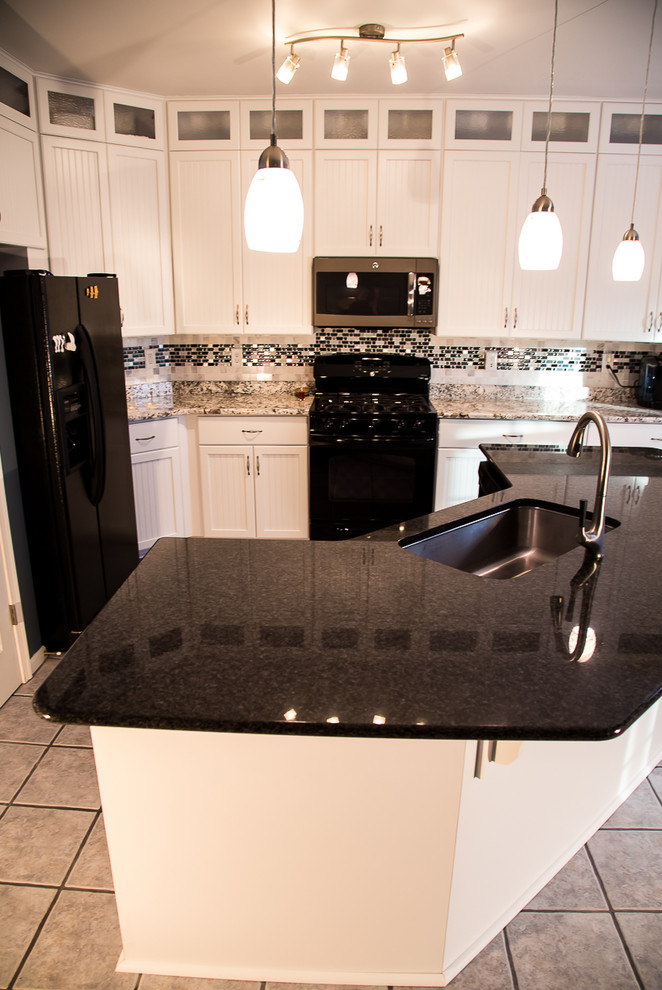 White Kitchen with Black Granite in Belcamp, MD - Transitional - Kitchen - Baltimore - by ...