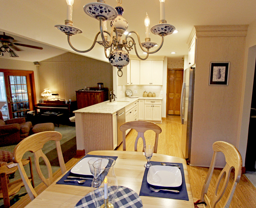 White Kitchen with Cambria Quartz Countertop Brooklyn Hts, OH