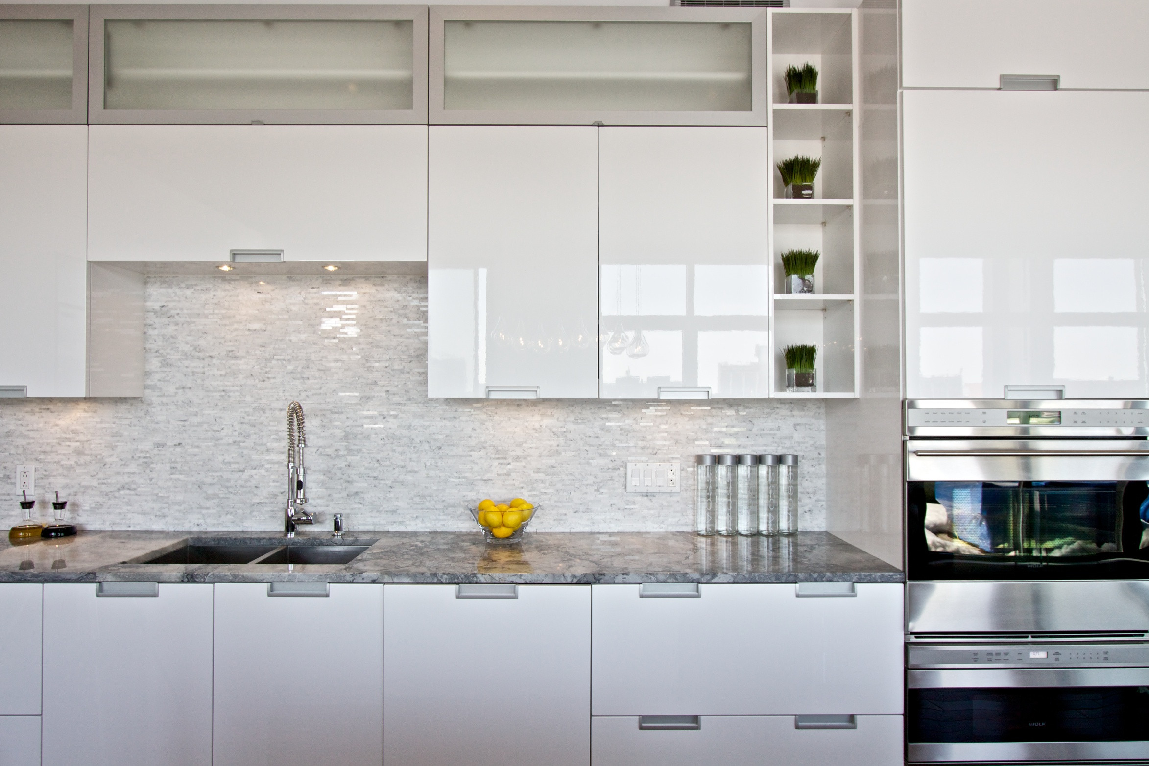 White Lacquer Kitchen Houzz