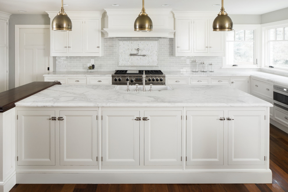 Example of a trendy kitchen design in Salt Lake City