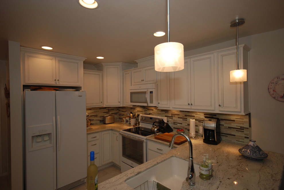 White/River White Traditional Kitchen Other by Blue River