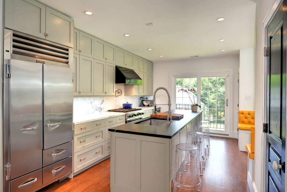 White Shaker IKEA Kitchen - Contemporary - Kitchen - Philadelphia - by  Semihandmade | Houzz