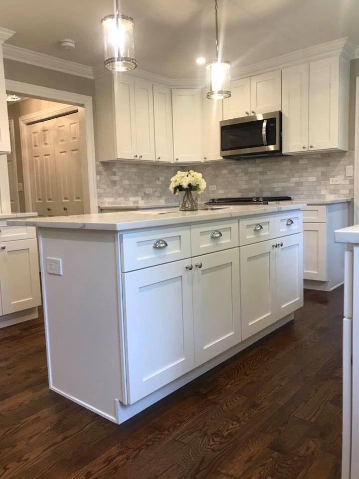 White Shaker Kitchen Contemporary Kitchen Chicago by