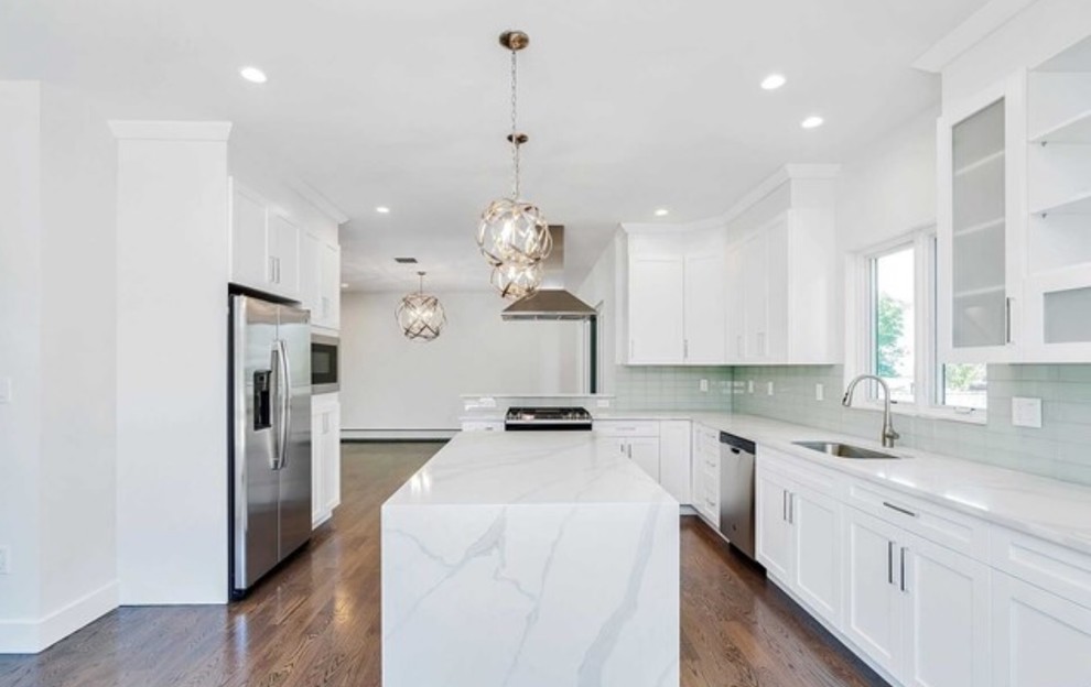 White Shaker Kitchen Contemporary Kitchen New York by